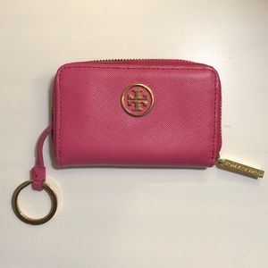 Tory Burch Robinson Saffiano Leather Zip Wallet
